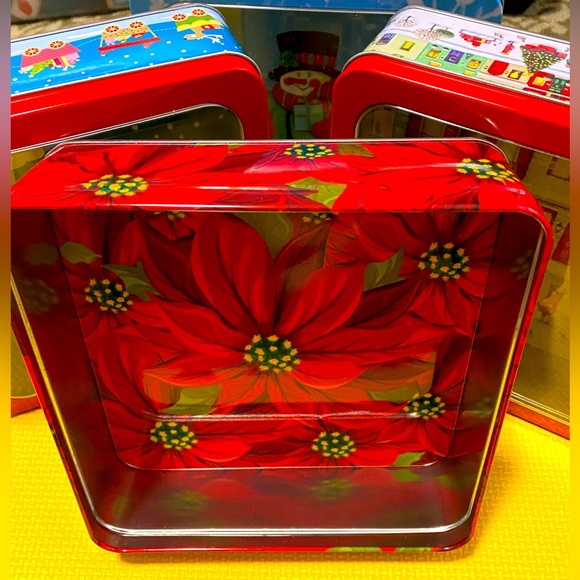 4-pc Metal Organizer Storage Box with Lid - Picture 4 of 8